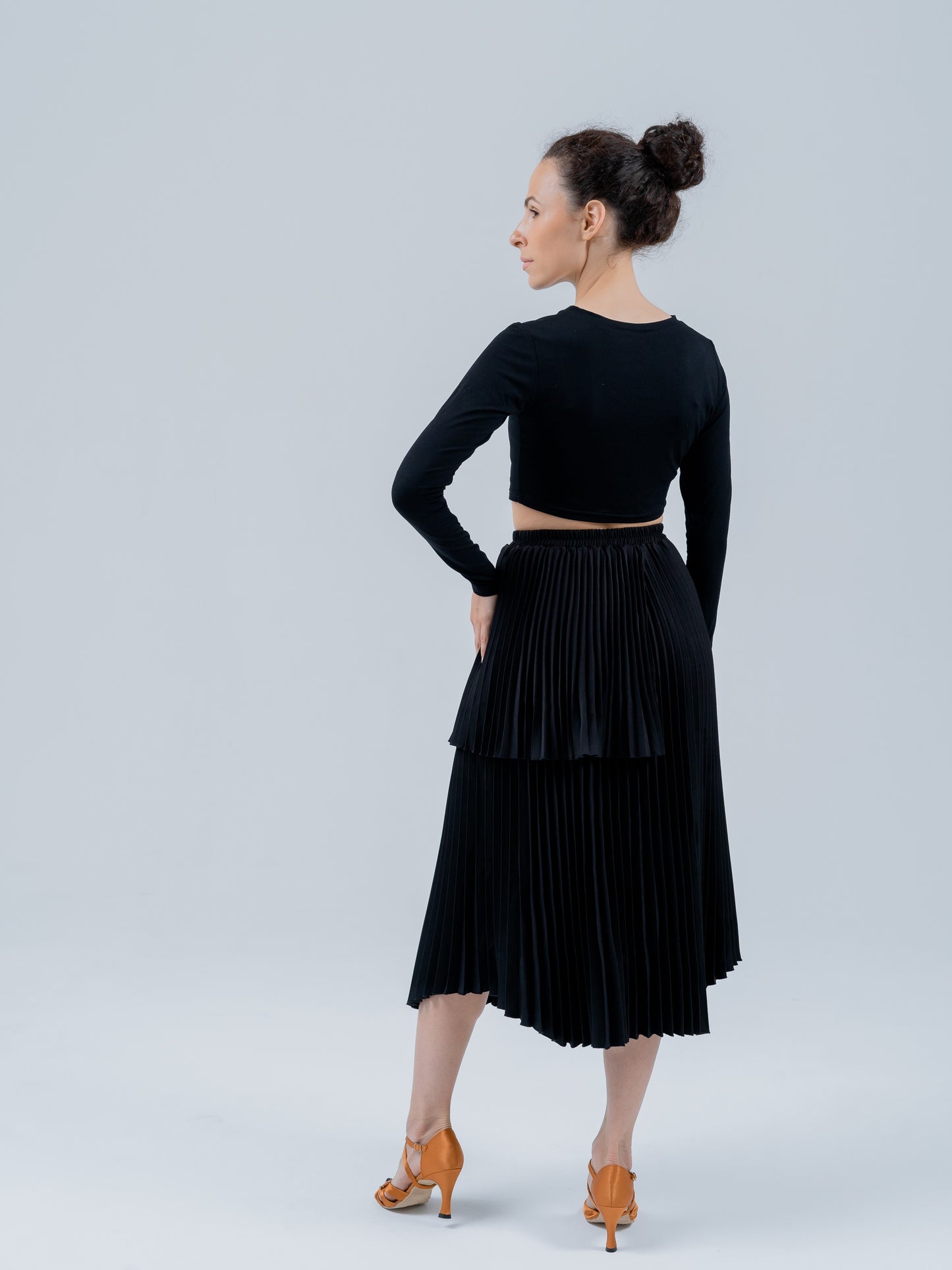 Asymmetrical Pleated Skirt