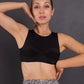 Crop Top with Decorative Stitching